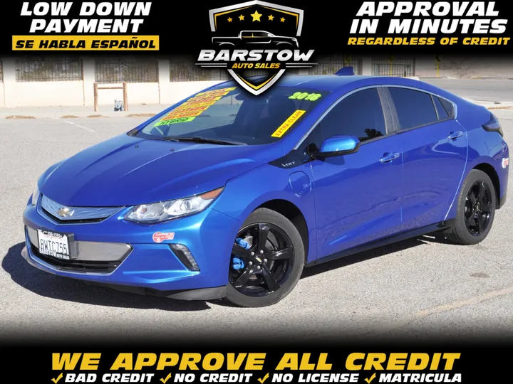 BLUE, 2018 CHEVROLET VOLT Image 1