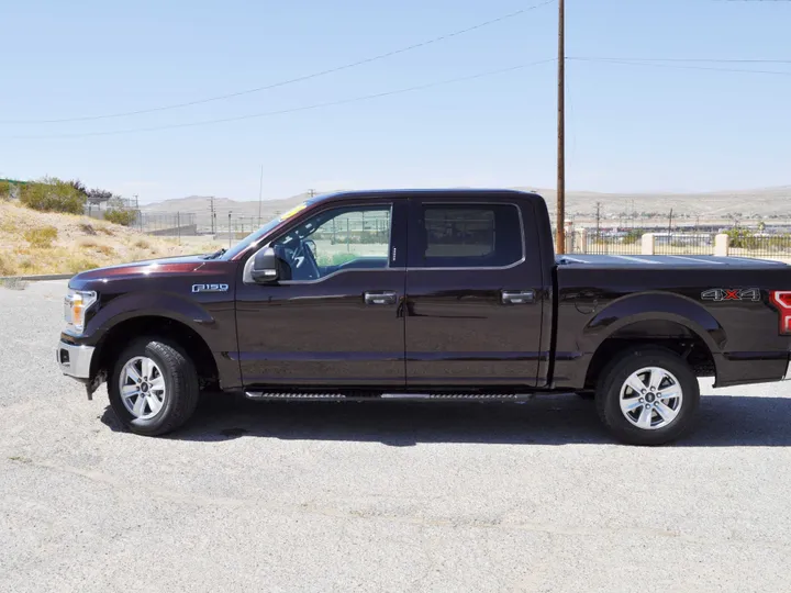 BURGUNDY, 2018 FORD F150 SUPERCREW CAB Image 4