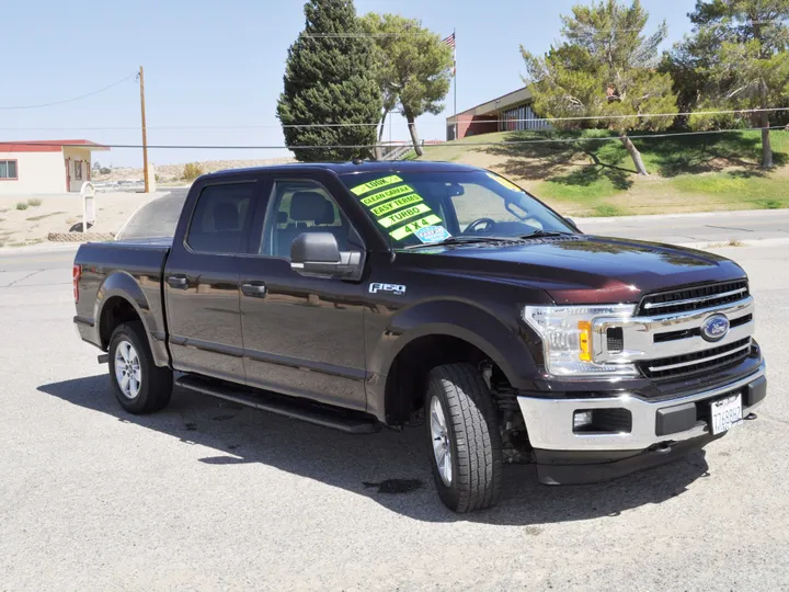 BURGUNDY, 2018 FORD F150 SUPERCREW CAB Image 9