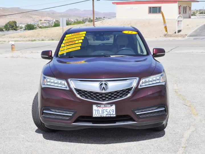 BURGUNDY, 2014 ACURA MDX Image 2