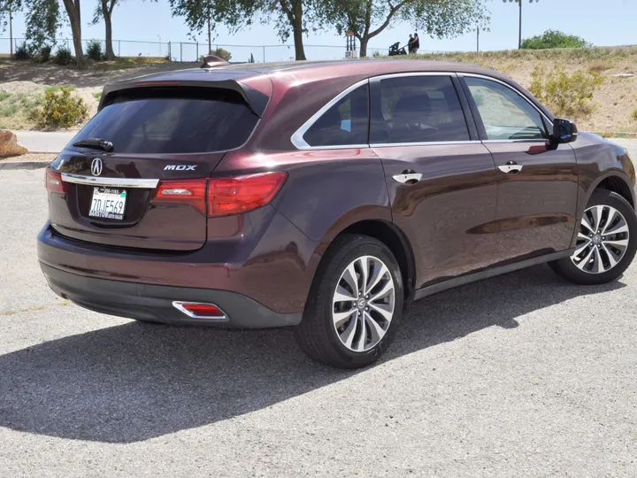 BURGUNDY, 2014 ACURA MDX Image 7