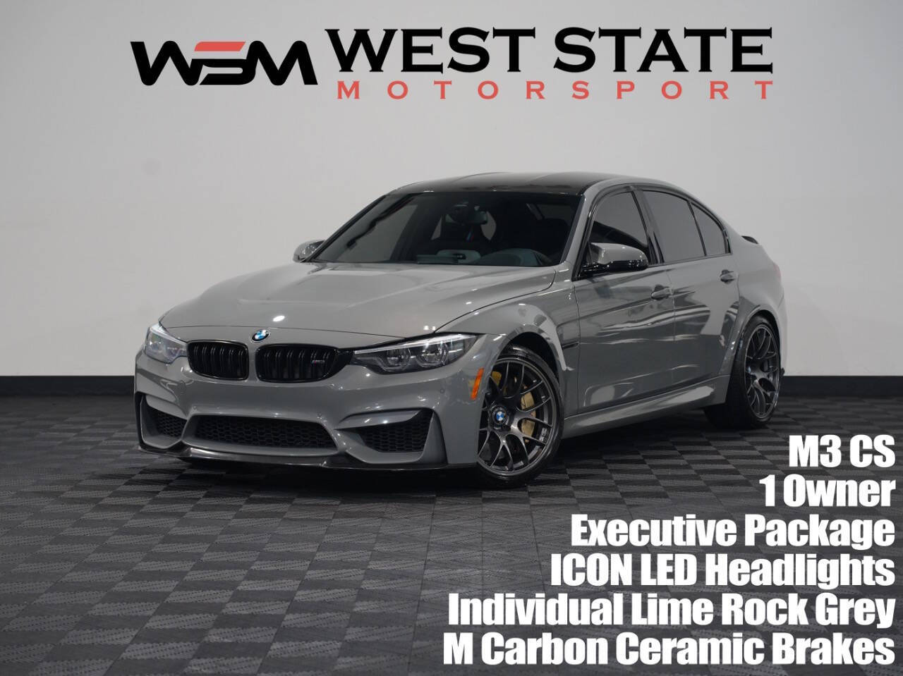 LIME ROCK GRAY METALLIC, 2018 BMW M3 Image 