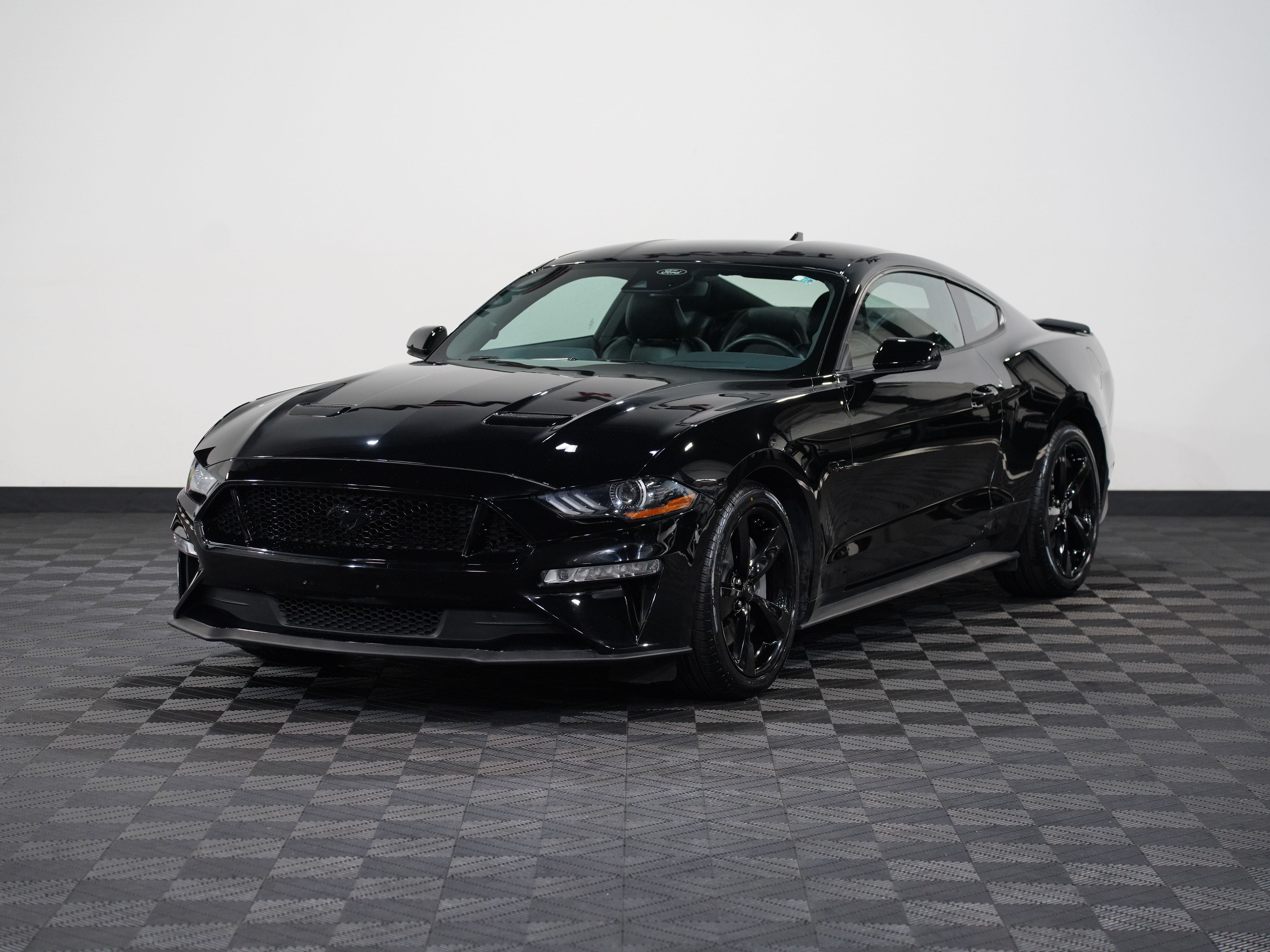 BLACK, 2021 FORD MUSTANG Image 3