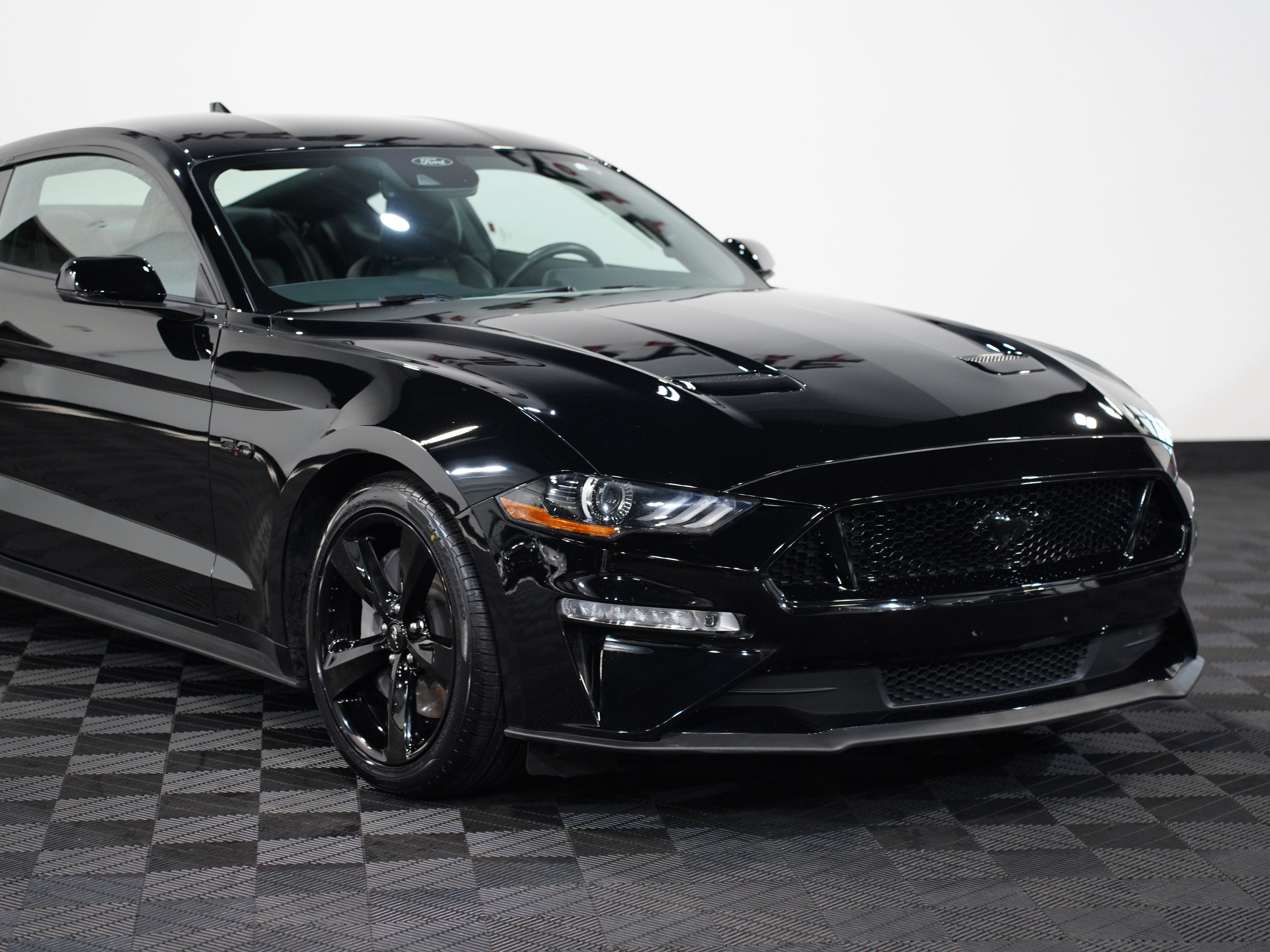 BLACK, 2021 FORD MUSTANG Image 9
