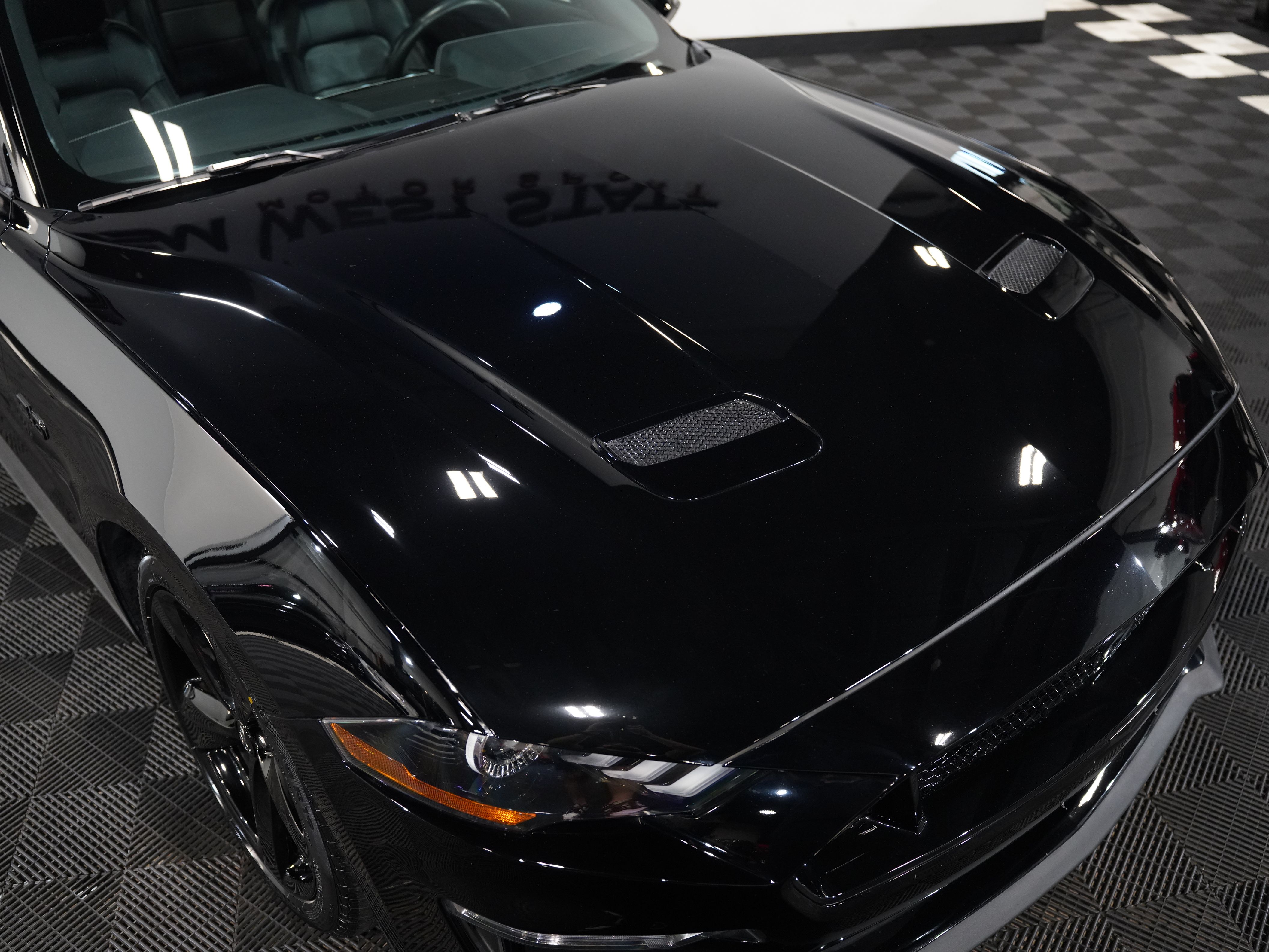 BLACK, 2021 FORD MUSTANG Image 12