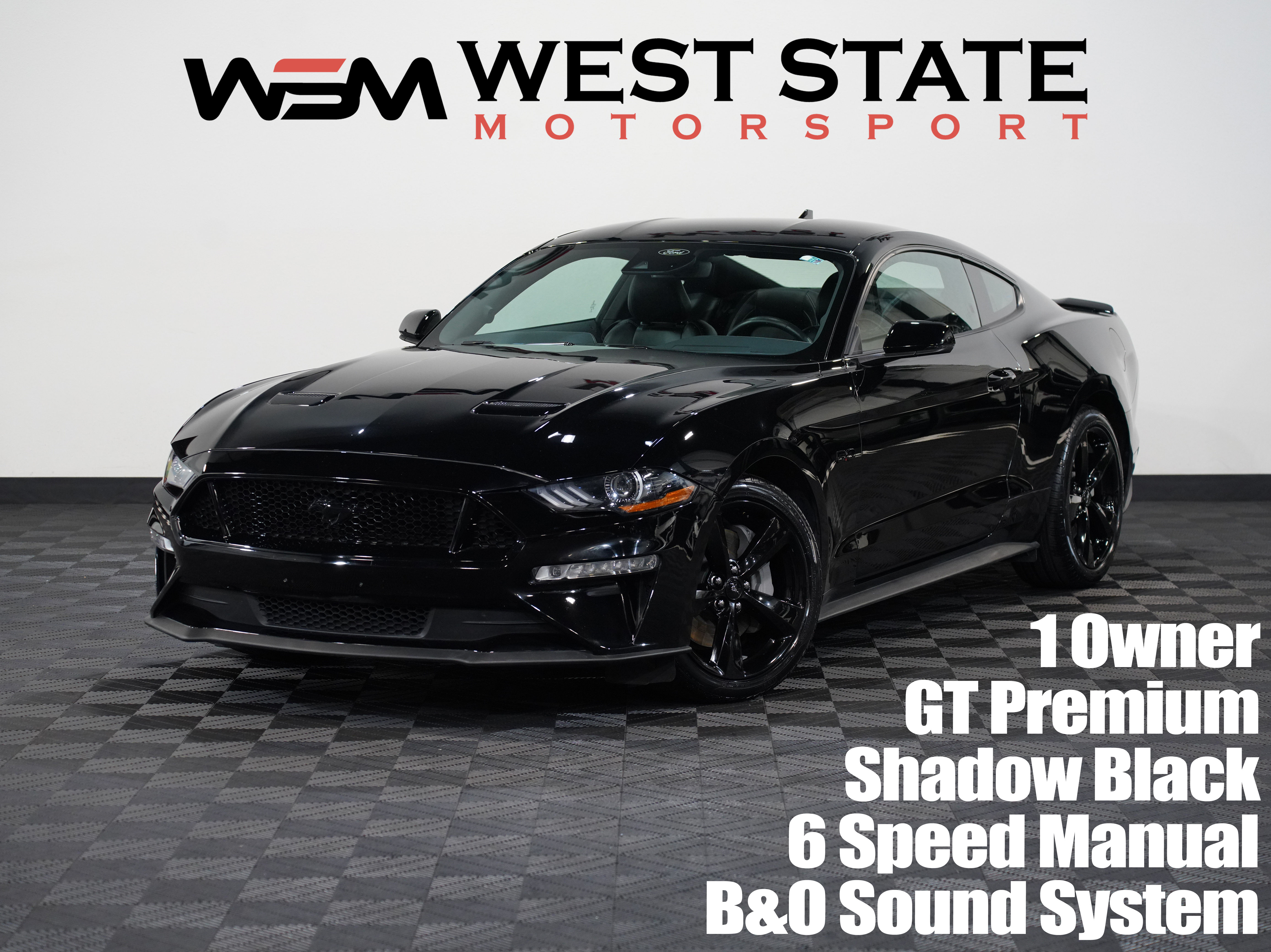 BLACK, 2021 FORD MUSTANG Image 1