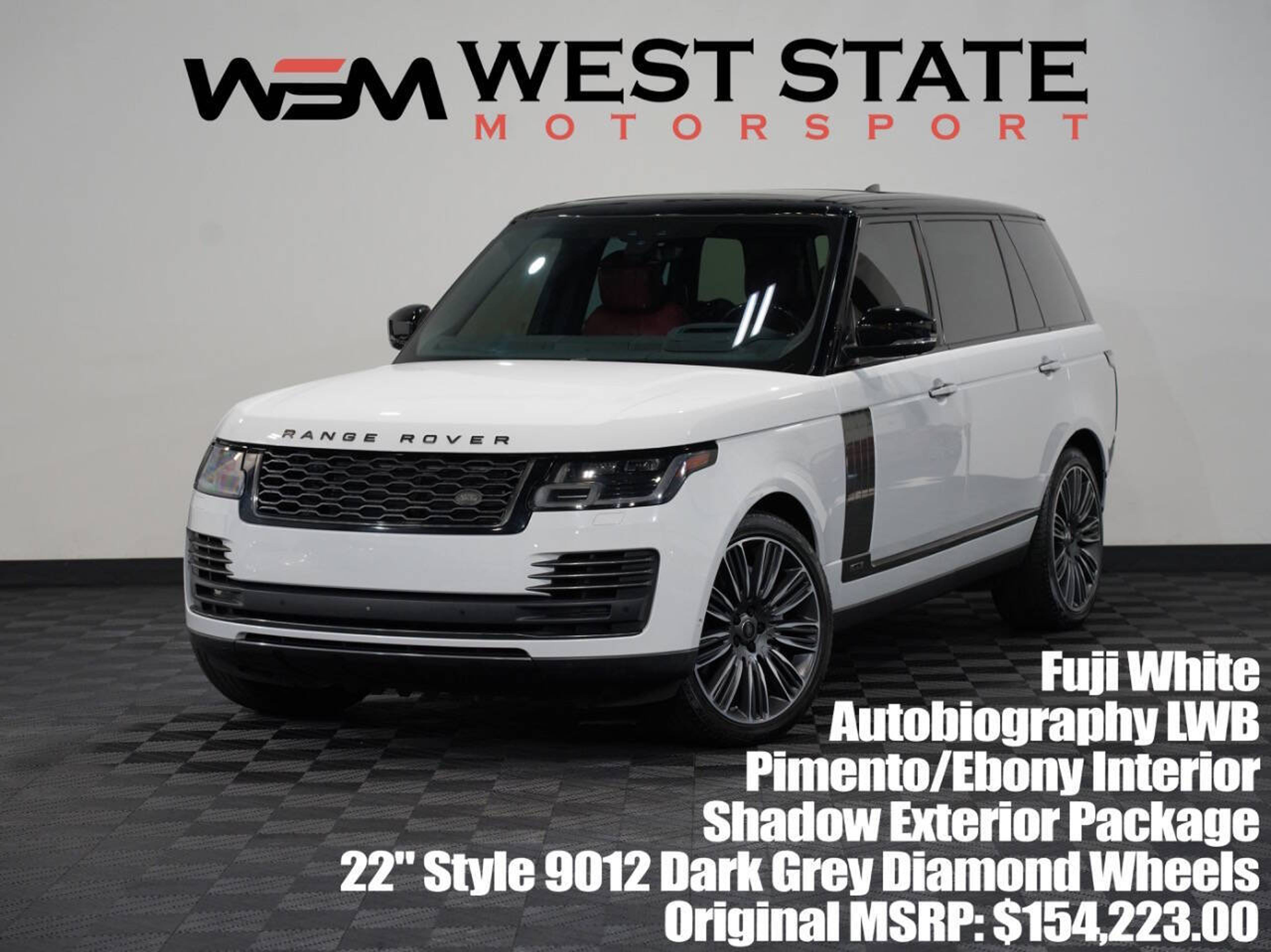 FUJI WHITE, 2019 LAND ROVER RANGE ROVER Image 