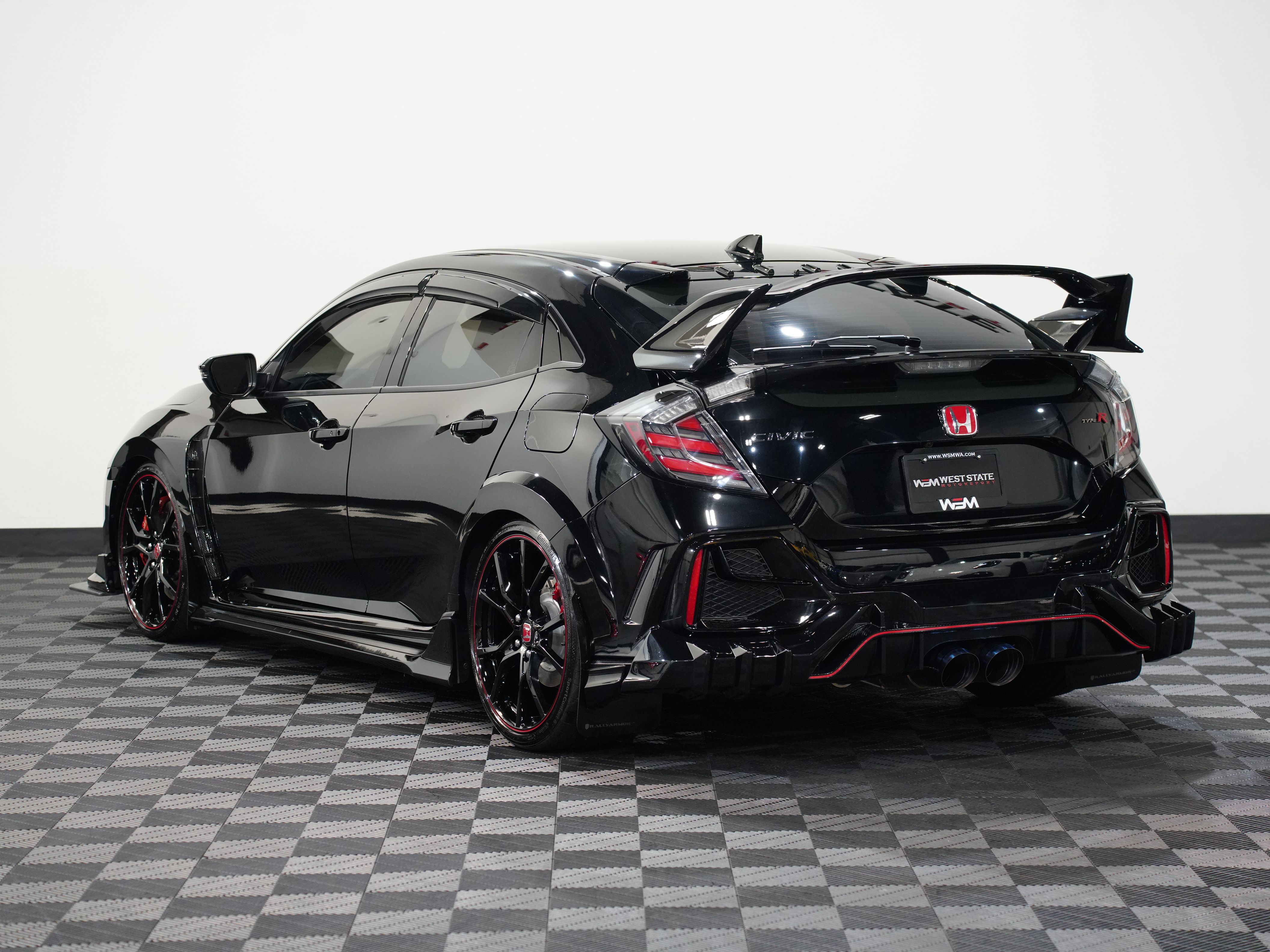 BLACK, 2021 HONDA CIVIC TYPE R Image 8