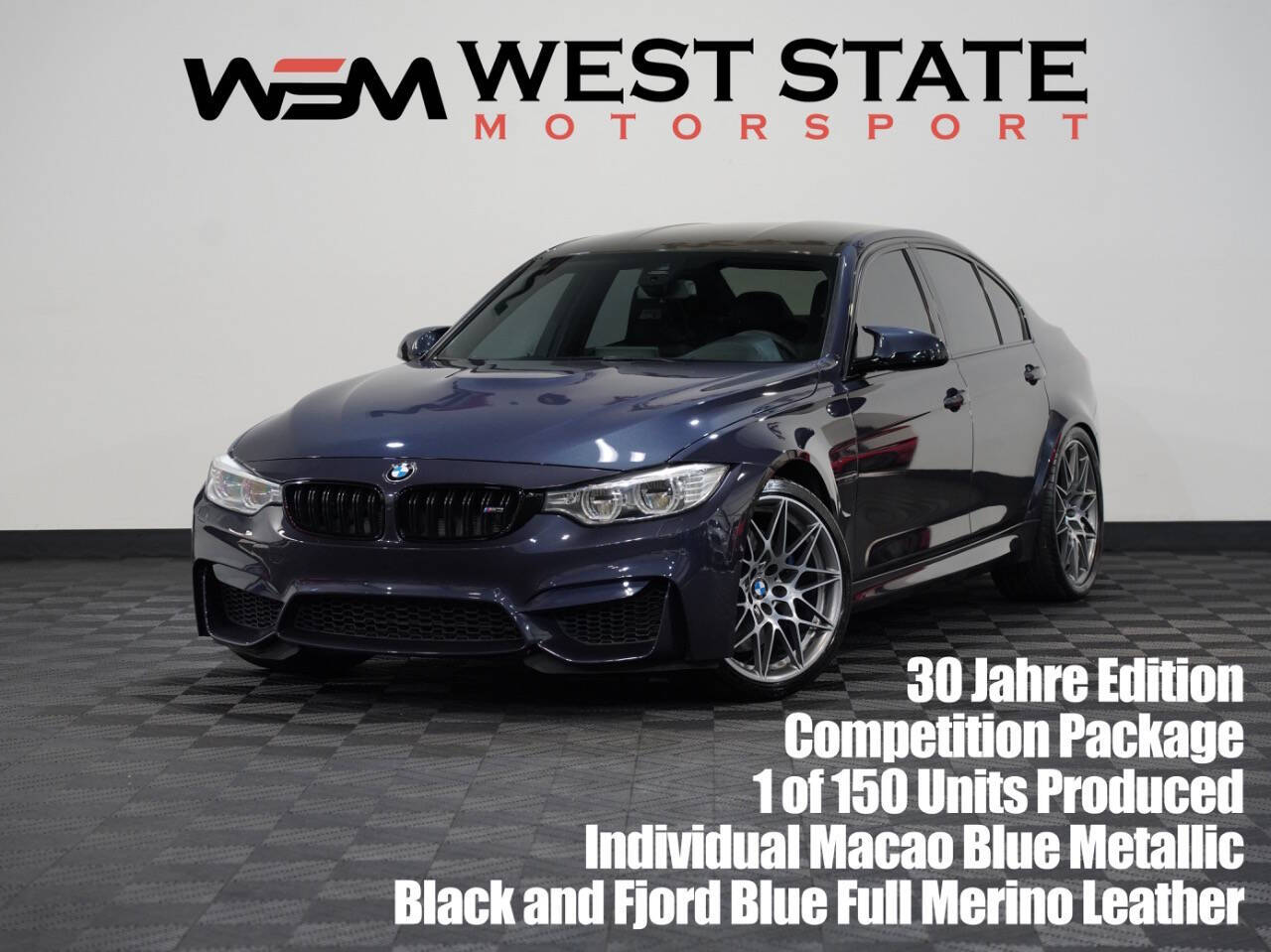 MACAO BLUE METALLIC, 2017 BMW M3 Image 