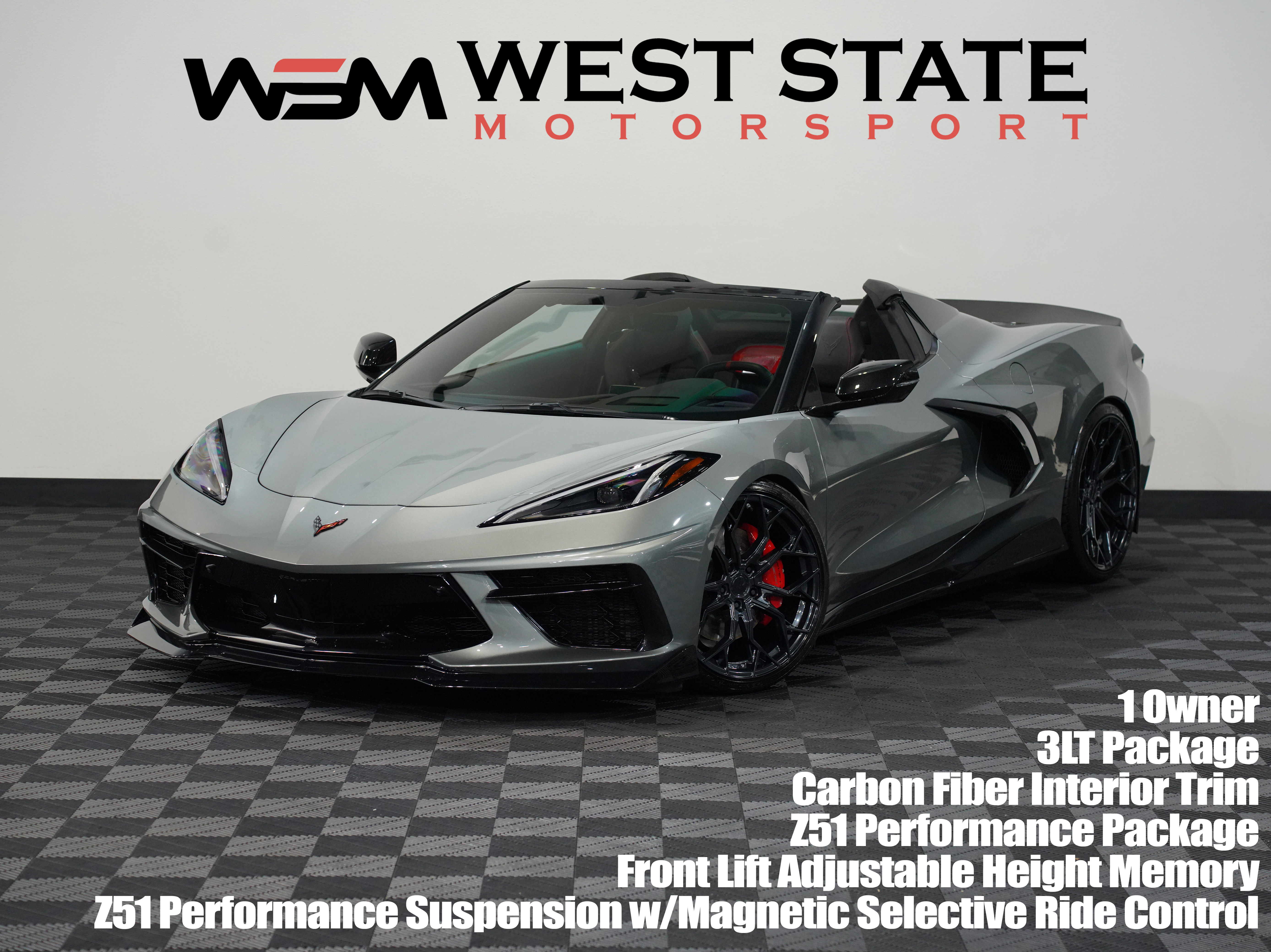 GRAY, 2022 CHEVROLET CORVETTE Image 1