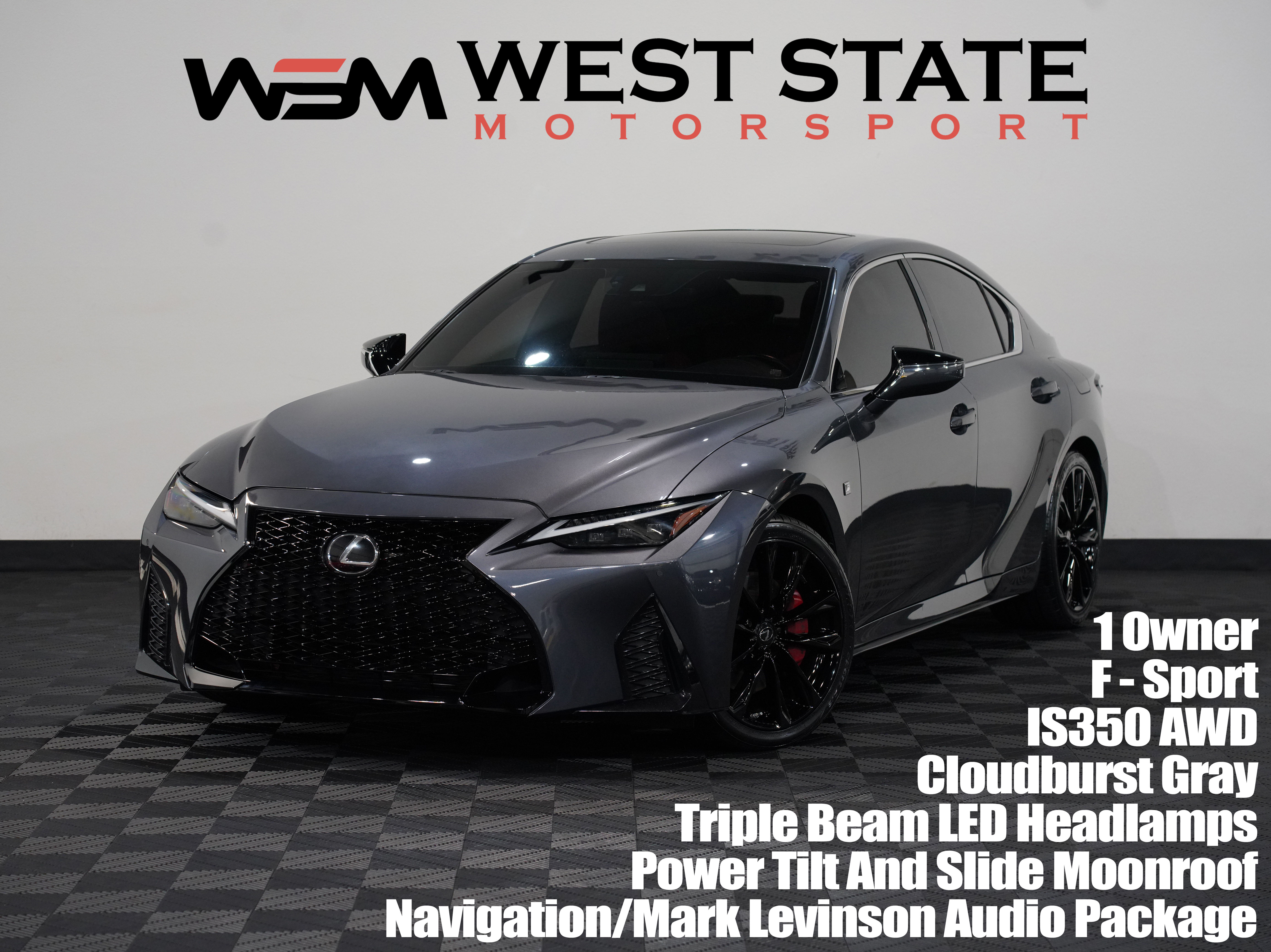 GRAY, 2021 LEXUS IS Image 1