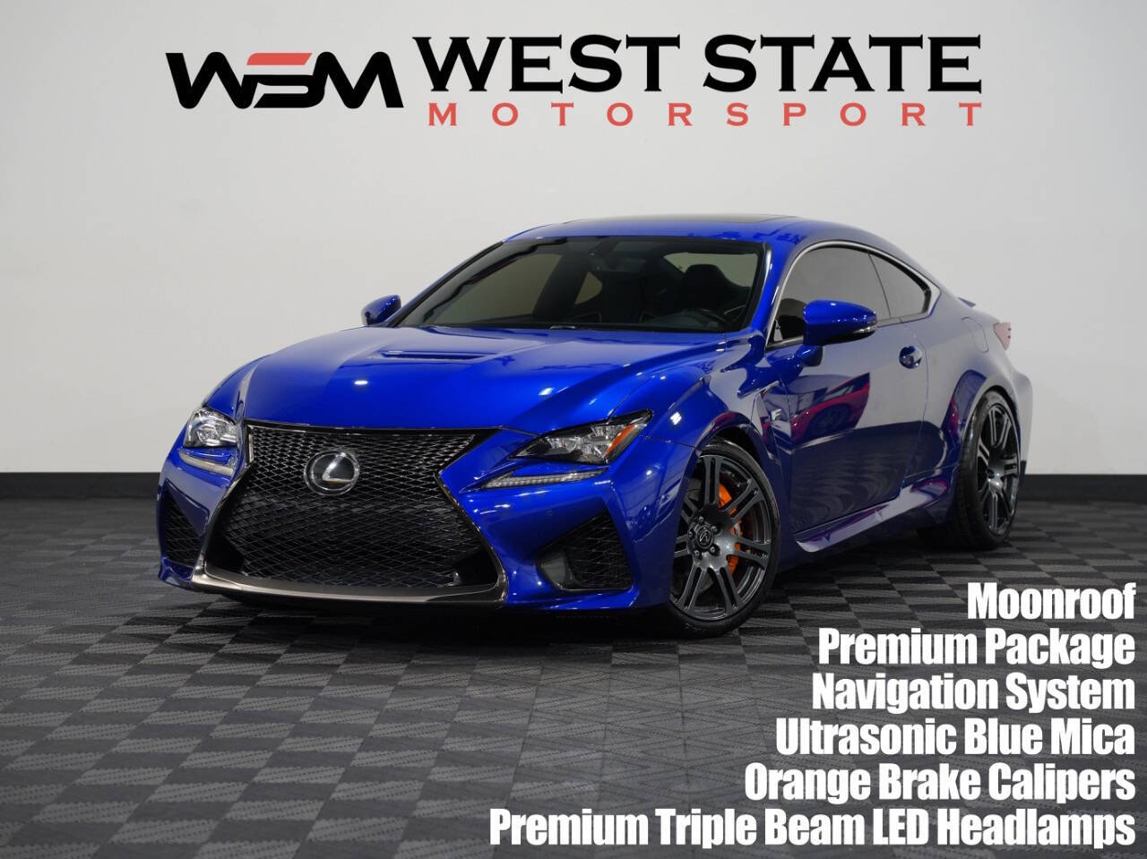 BLUE, 2017 LEXUS RC Image 