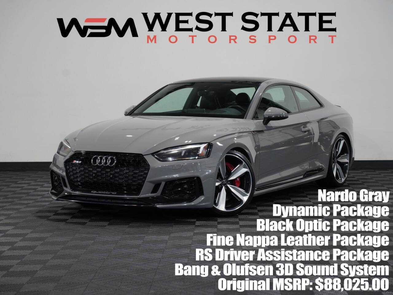 NARDO GRAY, 2018 AUDI RS 5 Image 