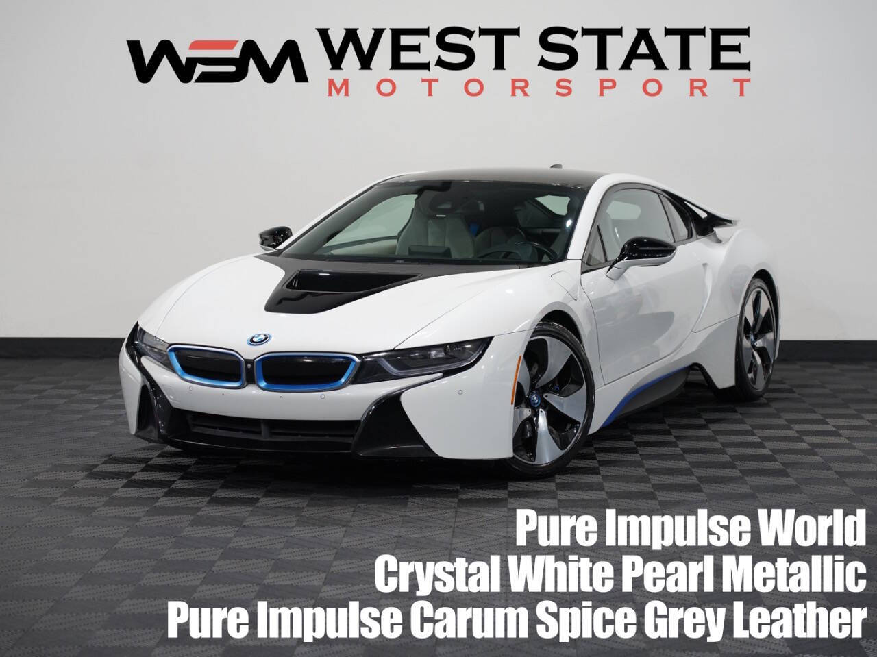 CRYSTAL WHITE PEARL METALLIC, 2015 BMW I8 Image 