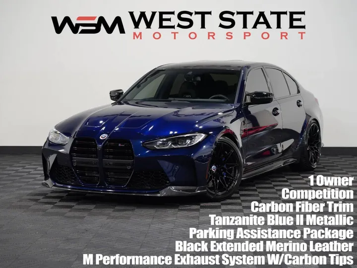 TANZANITE BLUE II METALLIC, 2023 BMW M3 Image 1