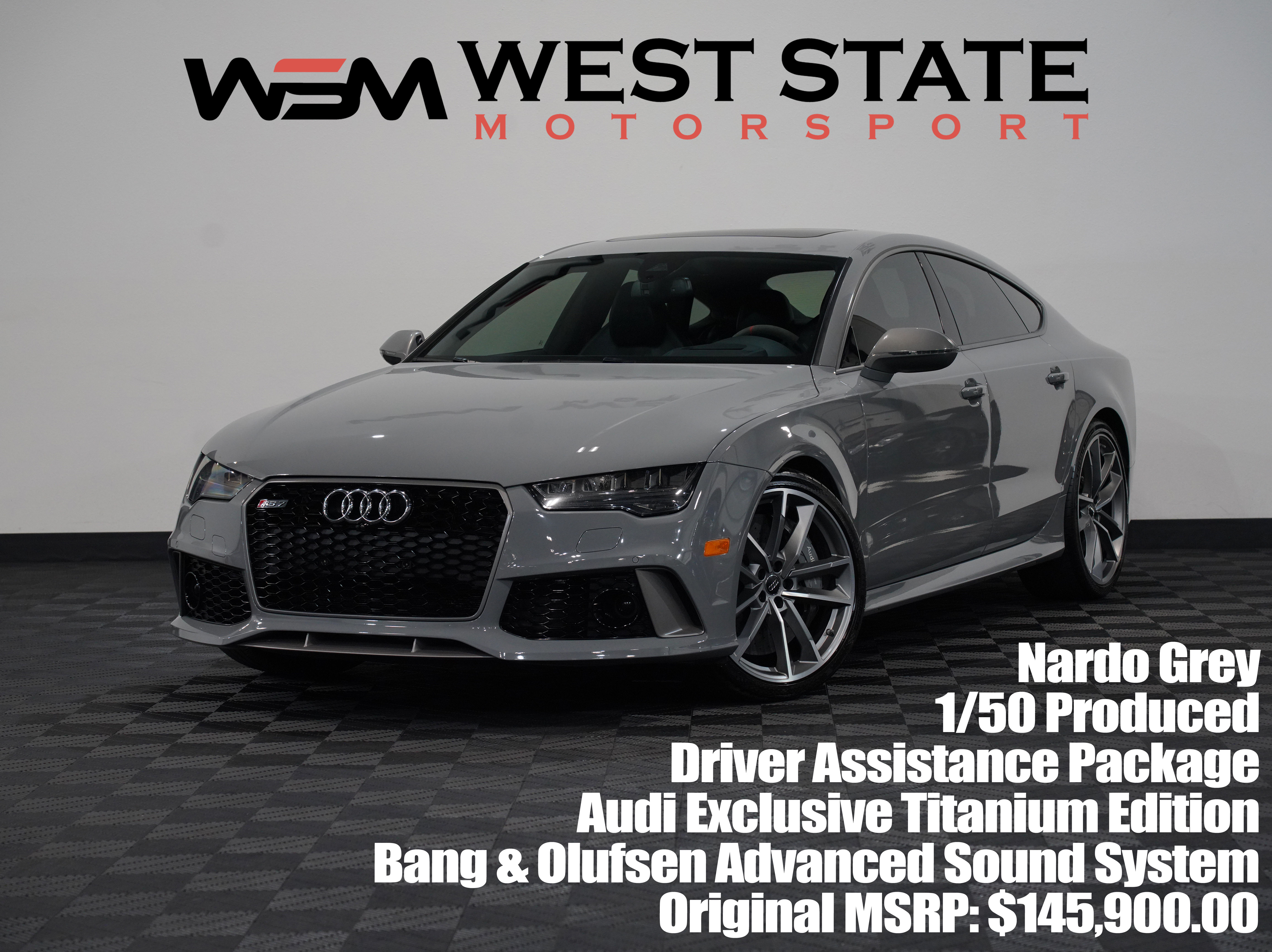 GRAY, 2017 AUDI RS 7 Image 1