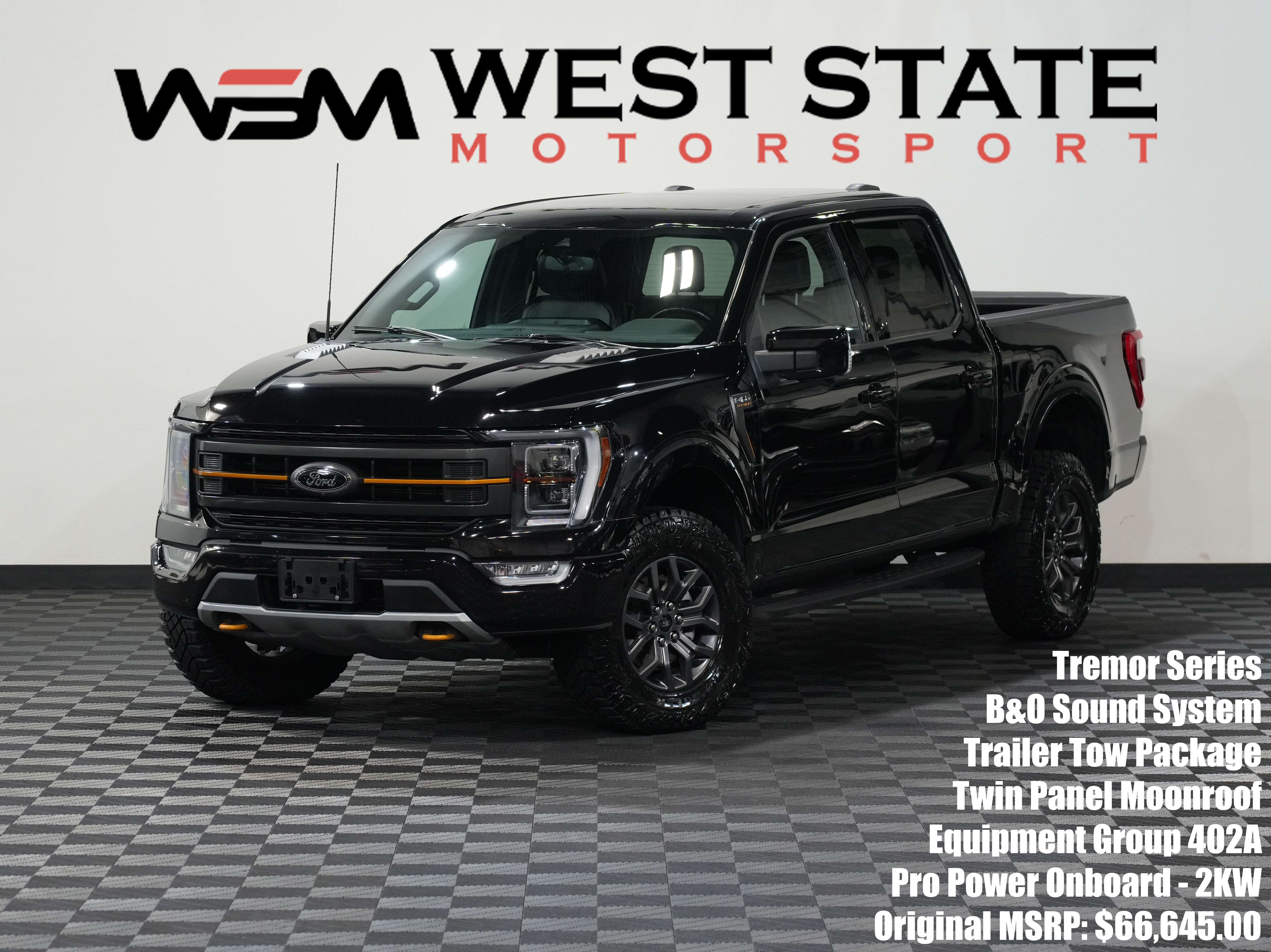 BLACK, 2021 FORD F150 SUPERCREW CAB Image 1