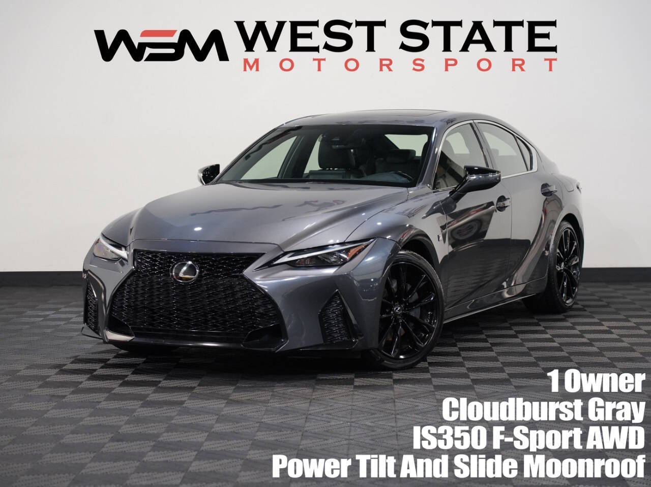 CLOUDBURST GRAY, 2021 LEXUS IS Image 1