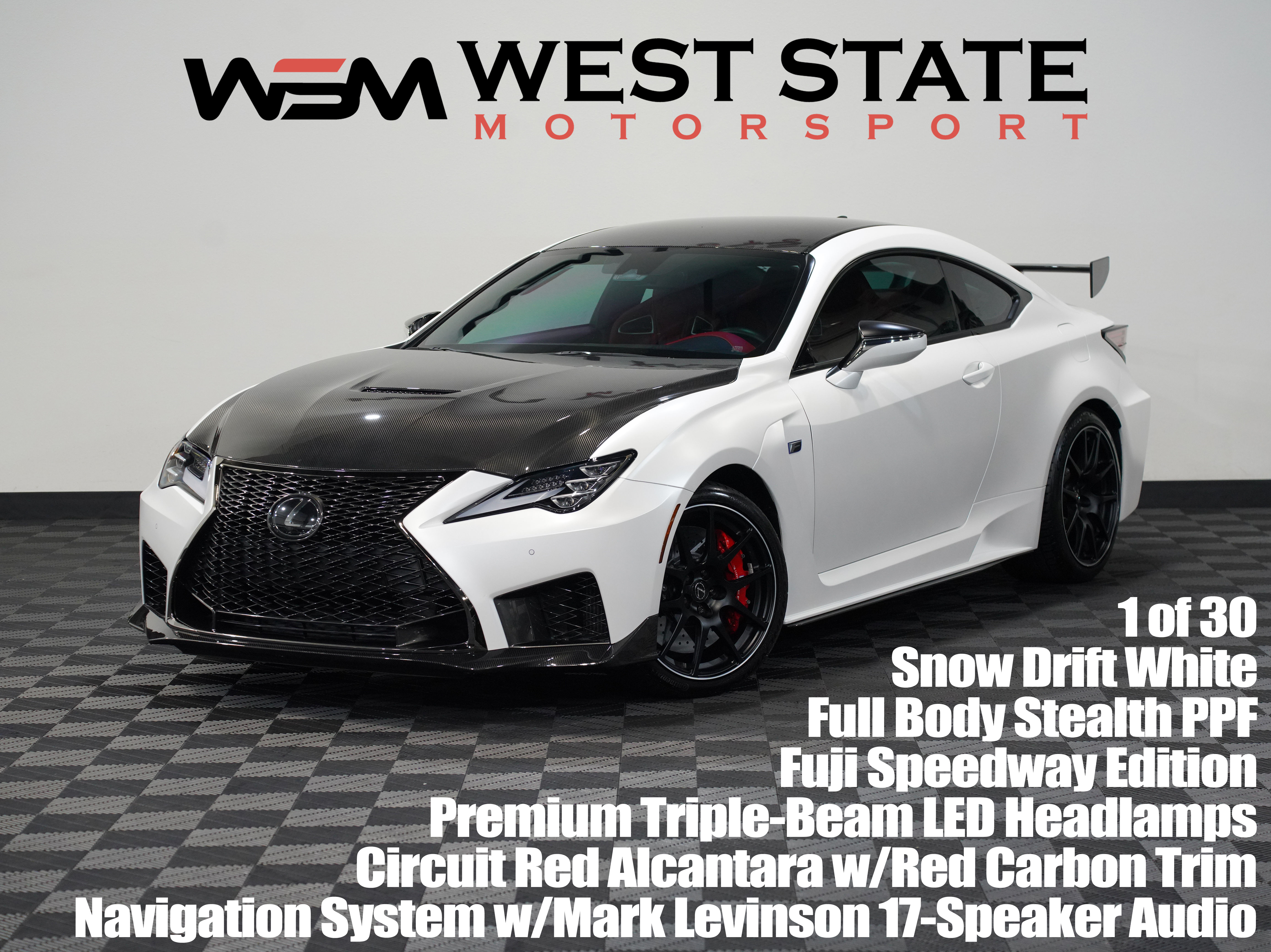 WHITE, 2021 LEXUS RC Image 1