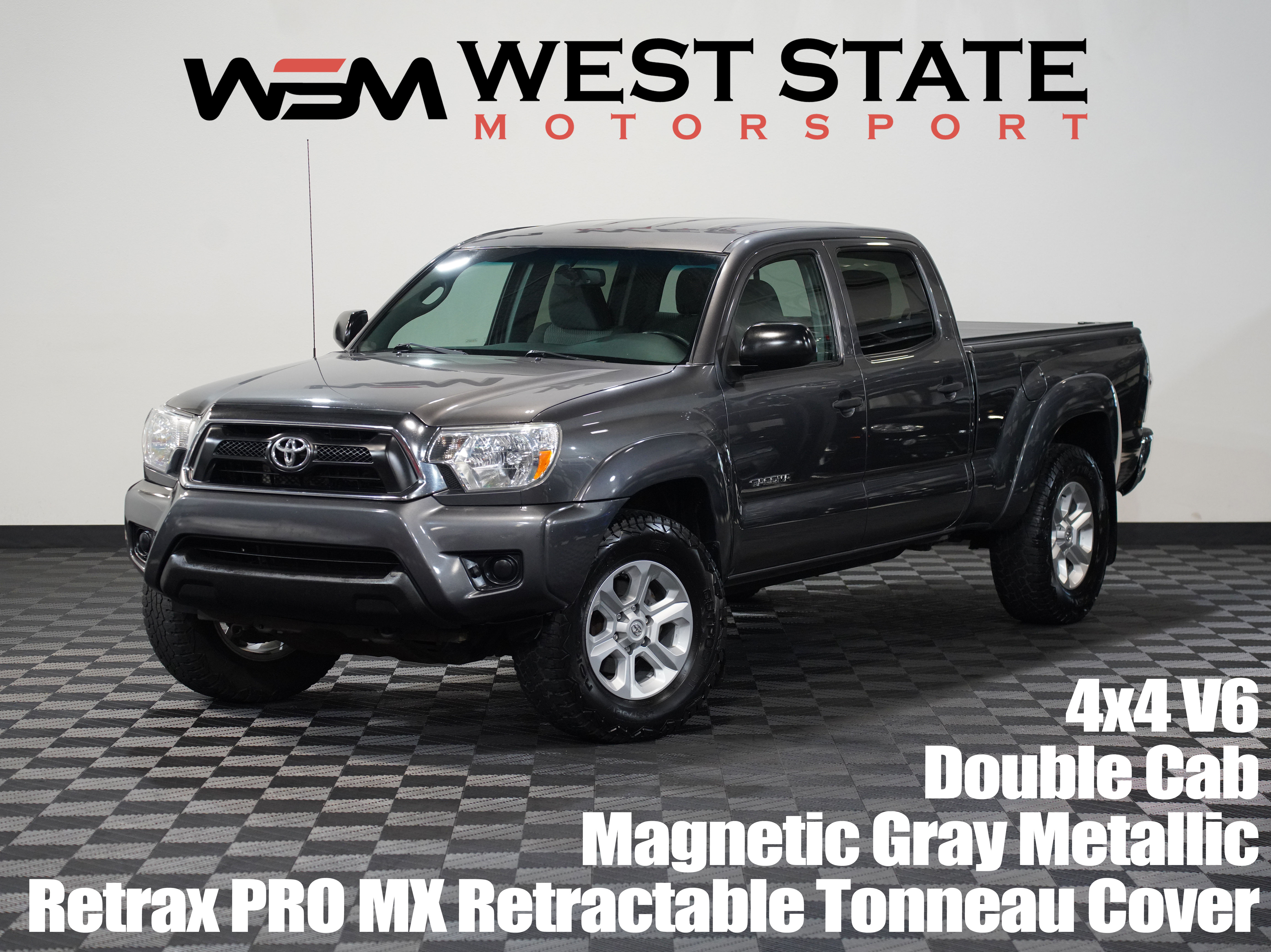 GRAY, 2013 TOYOTA TACOMA DOUBLE CAB Image 1