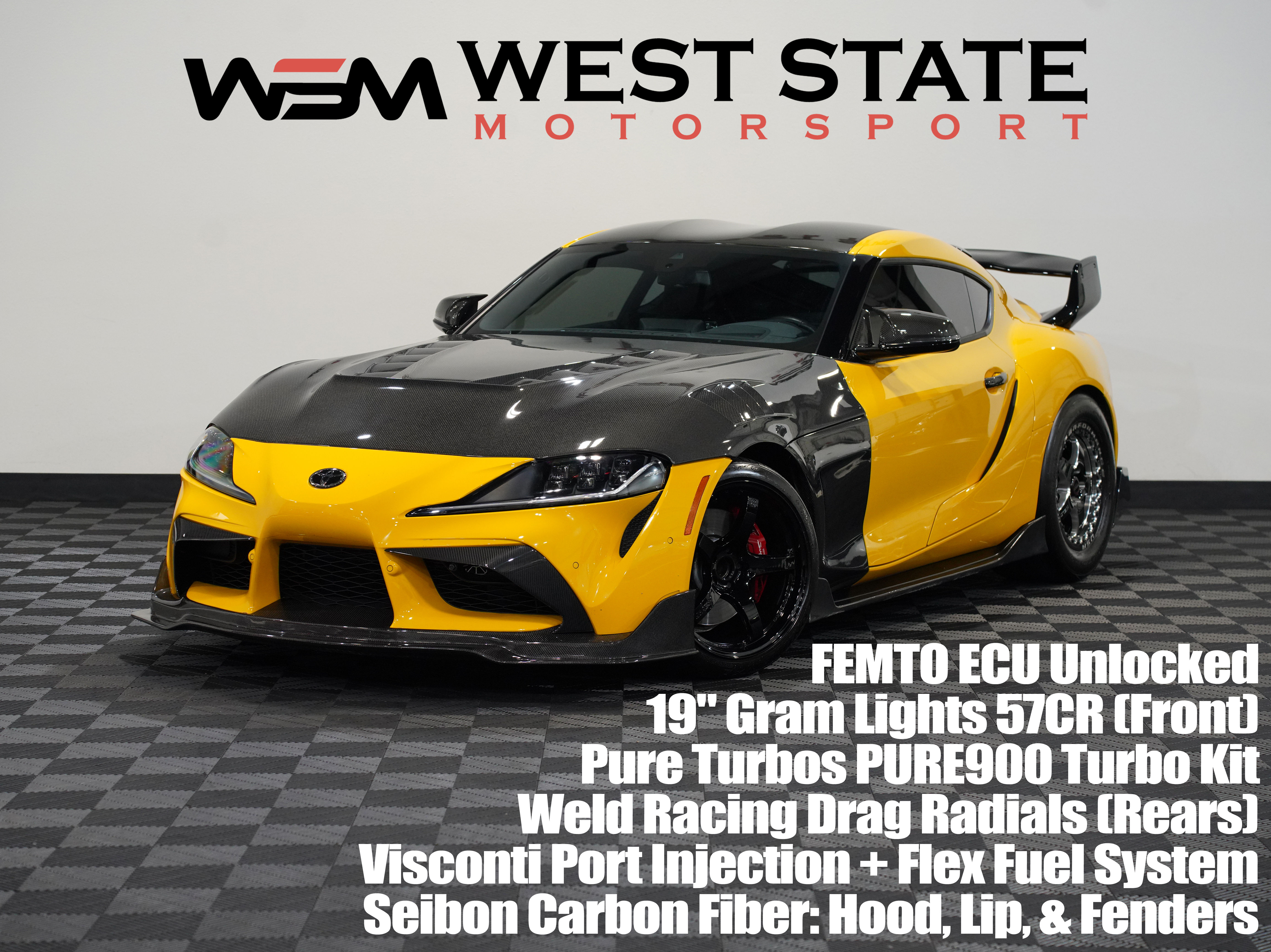 YELLOW, 2022 TOYOTA GR SUPRA Image 