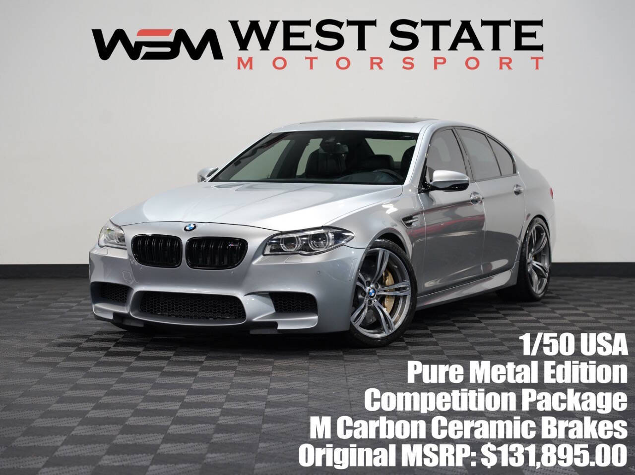 PURE METAL SILVER, 2016 BMW M5 Image 1