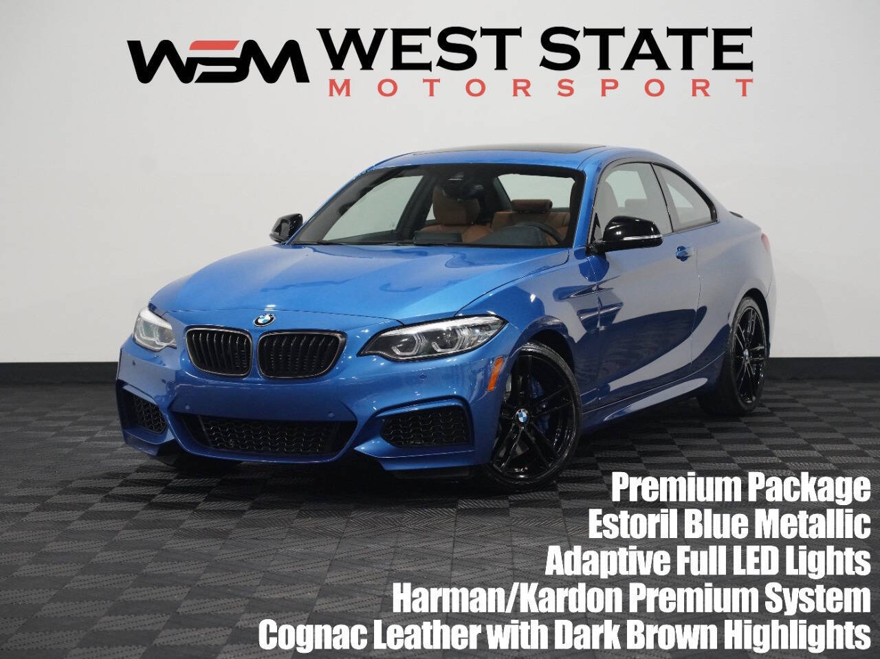 ESTORIL BLUE METALLIC, 2020 BMW 2 SERIES Image 