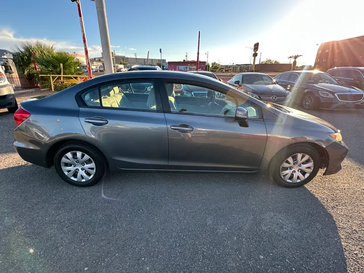 GRAY, 2012 HONDA CIVIC Image 4