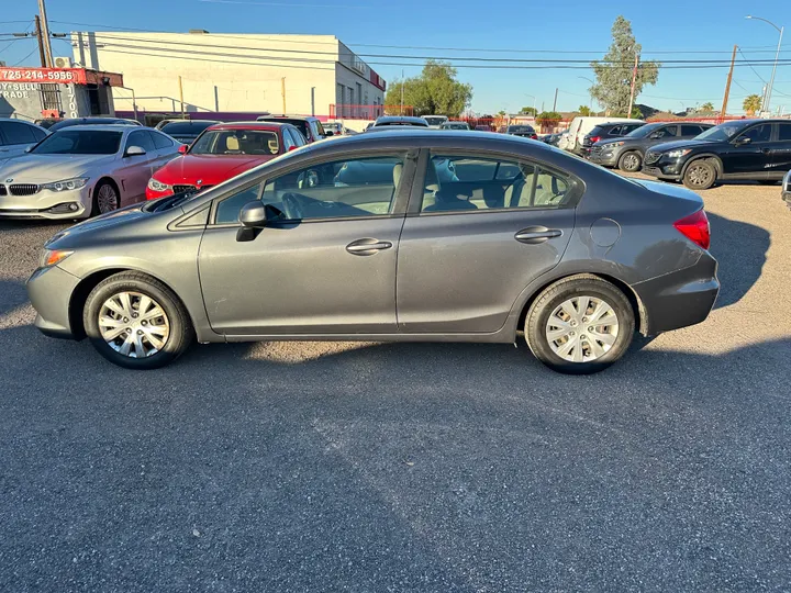 GRAY, 2012 HONDA CIVIC Image 8