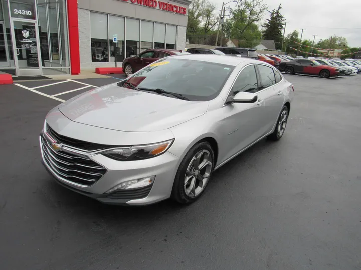 SILVER, 2020 CHEVROLET MALIBU Image 2
