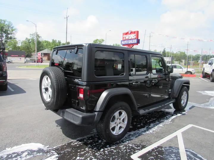 BLACK, 2020 JEEP WRANGLER UNLIMITED Image 3