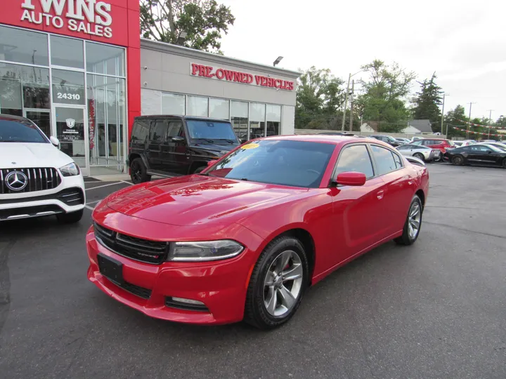 RED, 2015 DODGE CHARGER Image 5