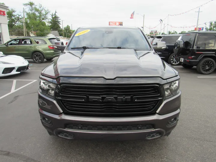 GREY, 2020 RAM 1500 CREW CAB Image 3