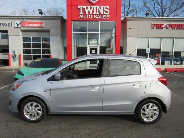 Silver, 2019 MITSUBISHI MIRAGE Image 1