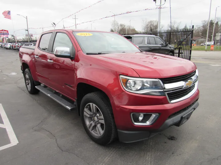 RED, 2015 CHEVROLET COLORADO CREW CAB Image 5