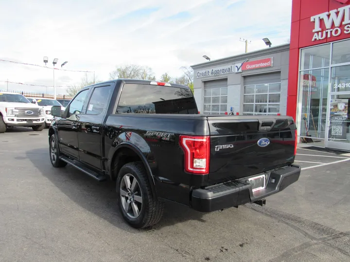 BLACK, 2016 FORD F150 SUPERCREW CAB Image 2