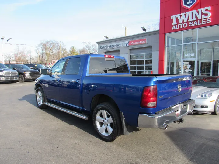 BLUE, 2015 RAM 1500 CREW CAB Image 2