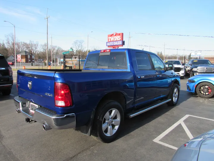 BLUE, 2015 RAM 1500 CREW CAB Image 4