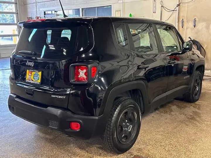 BLACK, 2018 JEEP RENEGADE Image 6