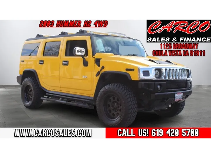 YELLOW, 2003 HUMMER H2 Image 1