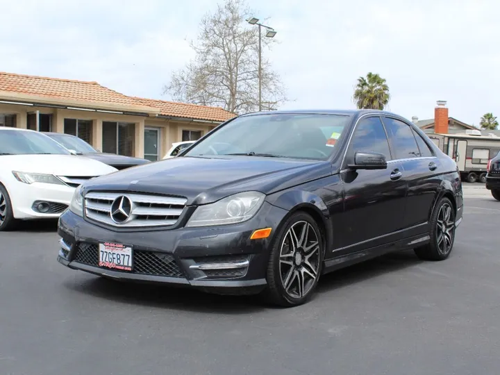 GRAY, 2013 MERCEDES-BENZ C-CLASS Image 3