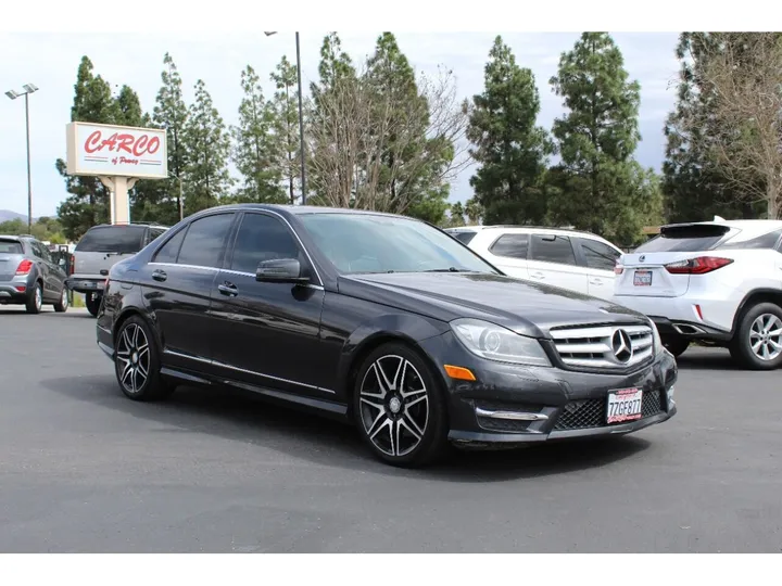 GRAY, 2013 MERCEDES-BENZ C-CLASS Image 1