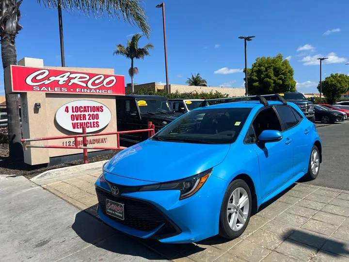 Blue, 2020 TOYOTA COROLLA HATCHBACK Image 4