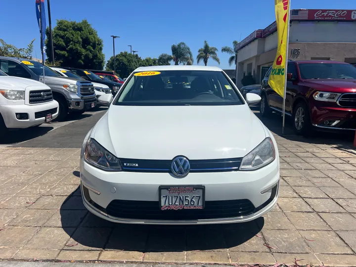 WHITE, 2016 VOLKSWAGEN E-GOLF Image 3