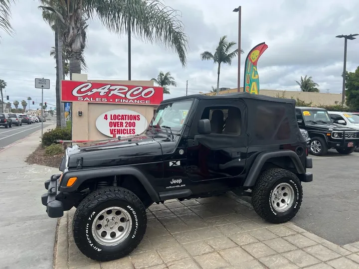 BLACK, 2005 JEEP WRANGLER Image 5