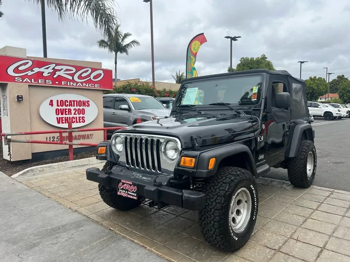 BLACK, 2005 JEEP WRANGLER Image 4