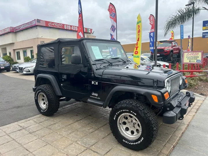 BLACK, 2005 JEEP WRANGLER Image 13