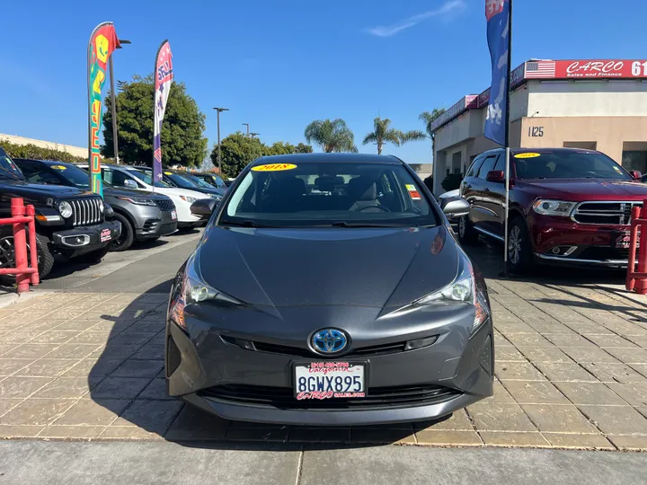GRAY, 2018 TOYOTA PRIUS Image 2
