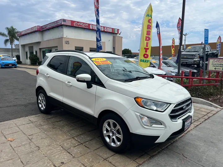 WHITE, 2018 FORD ECOSPORT Image 2