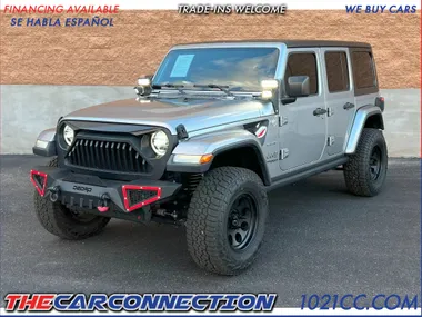 SILVER, 2018 JEEP WRANGLER UNLIMITED ALL NEW SAHARA 4X4 Image 